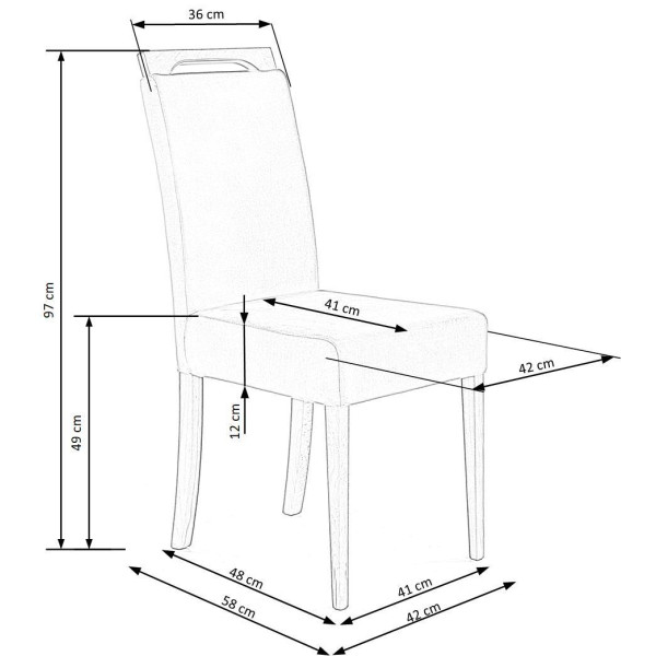 Clarion Krzesło Dąb Miodowy / Tap: Riviera 91 Halmar
