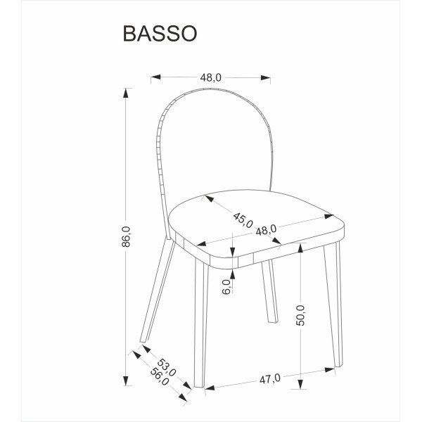 Basso Krzesło Jasny Orzech / Tap: Cremona 14 (Beżowy) Halmar