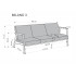 Milano 3S Sofa - Oliwkowy Tap. Castel 39 Halmar