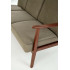 Milano 3S Sofa - Oliwkowy Tap. Castel 39 Halmar