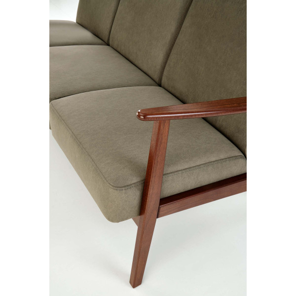 Milano 3S Sofa - Oliwkowy Tap. Castel 39 Halmar