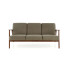Milano 3S Sofa - Oliwkowy Tap. Castel 39 Halmar