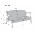 Milano 2S Sofa - Oliwkowy Tap. Castel 39 Halmar