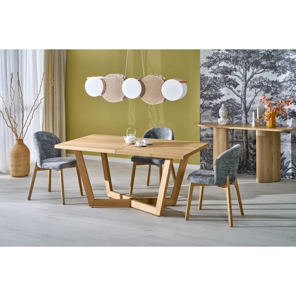 Massive 3 Stół Rozkładany 160-250X90X77 Cm Dąb Naturalny/Dąb Naturalny Halmar