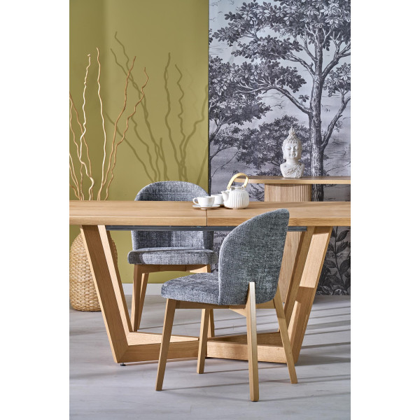 Massive 3 Stół Rozkładany 160-250X90X77 Cm Dąb Naturalny/Dąb Naturalny Halmar