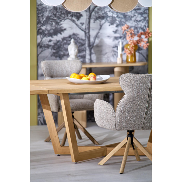 Massive 3 Stół Rozkładany 160-250X90X77 Cm Dąb Naturalny/Dąb Naturalny Halmar
