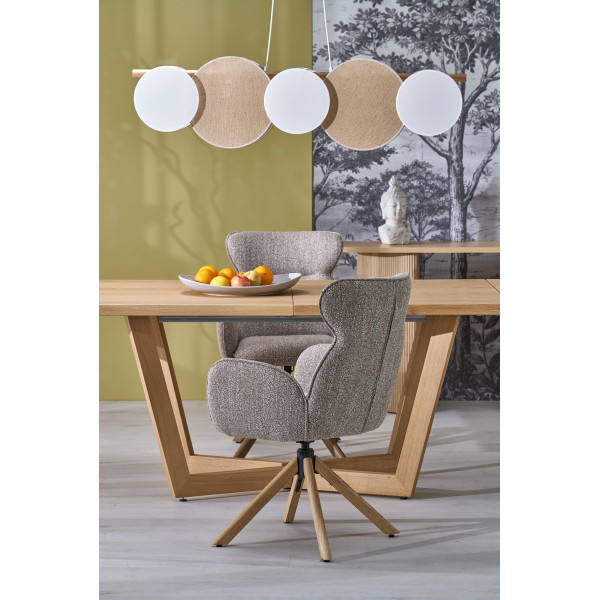 Massive 3 Stół Rozkładany 160-250X90X77 Cm Dąb Naturalny/Dąb Naturalny Halmar