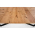 Massive Stół Rozkładany 160-250X90X77 Cm Jasny Dąb/Czarny Halmar