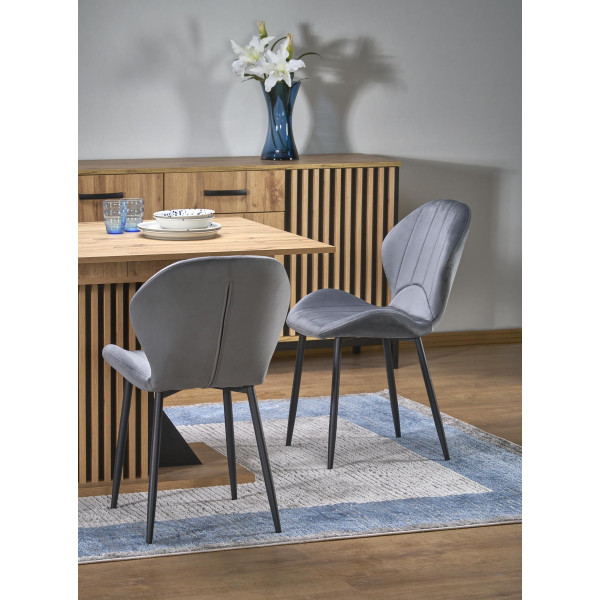 Fabiano Stół Rozkładany 130-175/85 Cm Dąb Wotan/Czarny Halmar