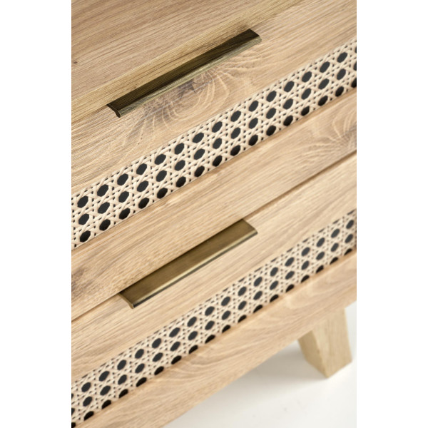 Borneo Sn-1 Szafka Nocna Dąb Artisan/Czarny