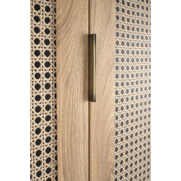 Borneo S-1 Szafa Dąb Artisan/Czarny