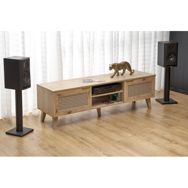Borneo Rtv-1 Stolik Rtv Dąb Artisan/Czarny