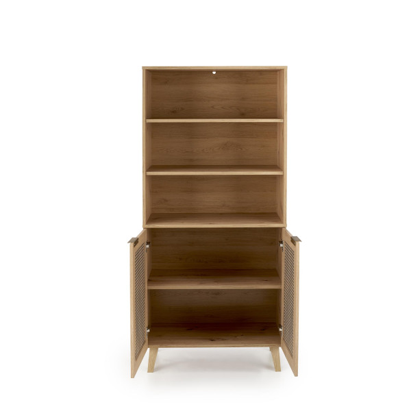 Borneo Reg-1 Regał Dąb Artisan/Czarny