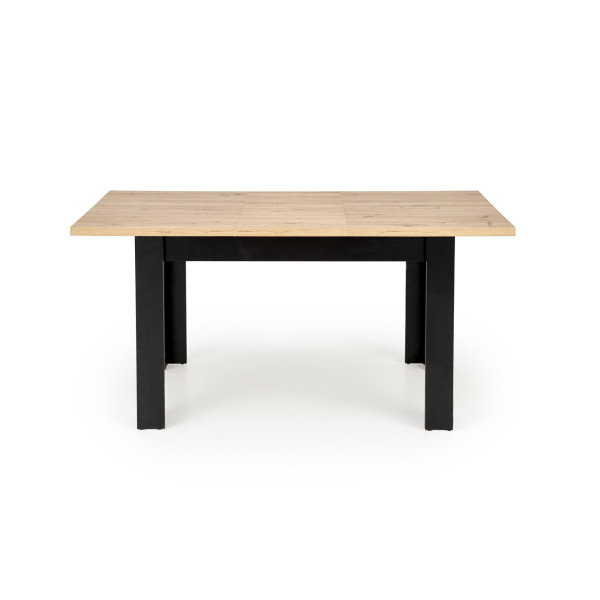Bagio Stół Rozkładany 120-160/80 Cm Dąb Artisan/Czarny Halmar