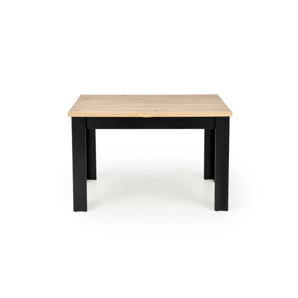 Bagio Stół Rozkładany 120-160/80 Cm Dąb Artisan/Czarny Halmar