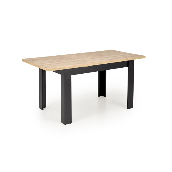 Bagio Stół Rozkładany 120-160/80 Cm Dąb Artisan/Czarny Halmar