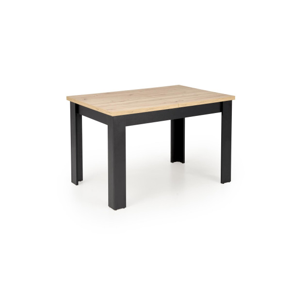 Bagio Stół Rozkładany 120-160/80 Cm Dąb Artisan/Czarny Halmar