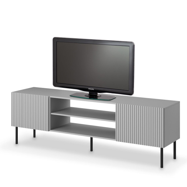 Asensio Rtv-1 Stolik Rtv 180 Cm  Jasny Popiel, Nogi: Czarny