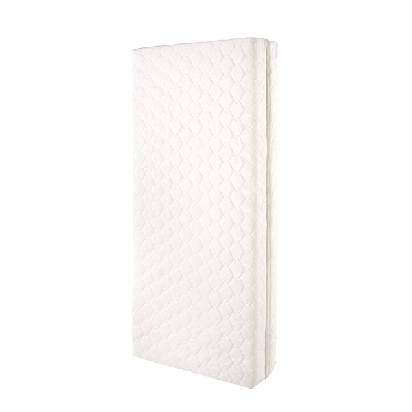 Piza Materac Piankowy Składany, Wymiary: 200X90X18 Cm - 200X180X9 Cm  Po Rozłożeniu, Jasny Ecru