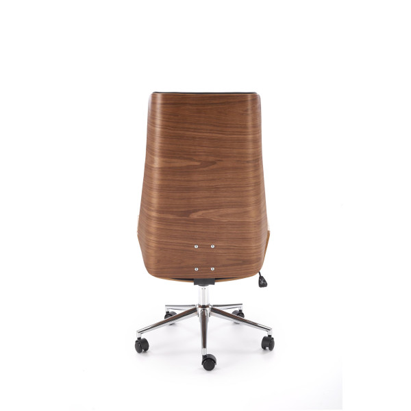 Webster Fotel Gabinetowy Orzechowy/Czarny Halmar