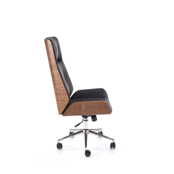 Webster Fotel Gabinetowy Orzechowy/Czarny Halmar