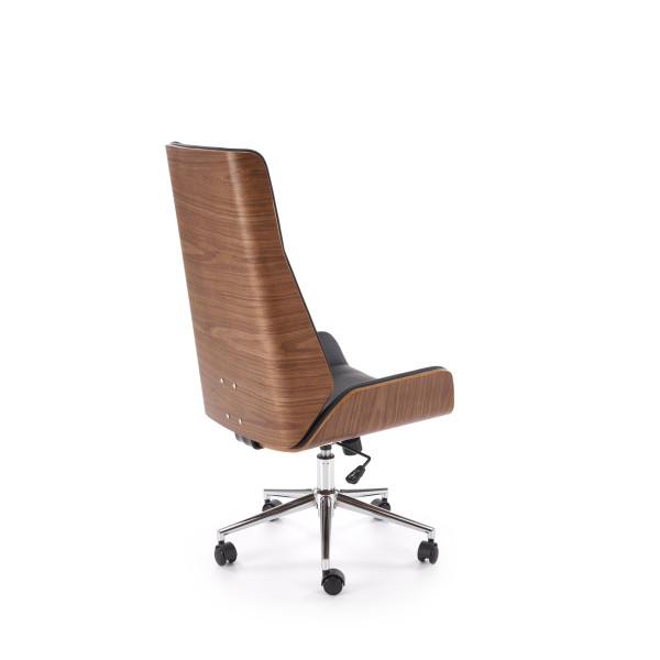 Webster Fotel Gabinetowy Orzechowy/Czarny Halmar