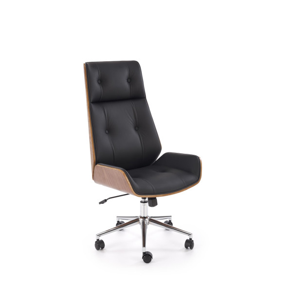 Webster Fotel Gabinetowy Orzechowy/Czarny Halmar