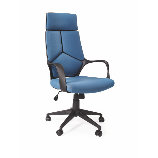 Voyager Fotel Gabinetowy Czarny / Niebieski Halmar