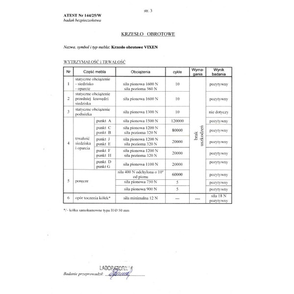 Vixen Fotel Gabinetowy Czarny Halmar
