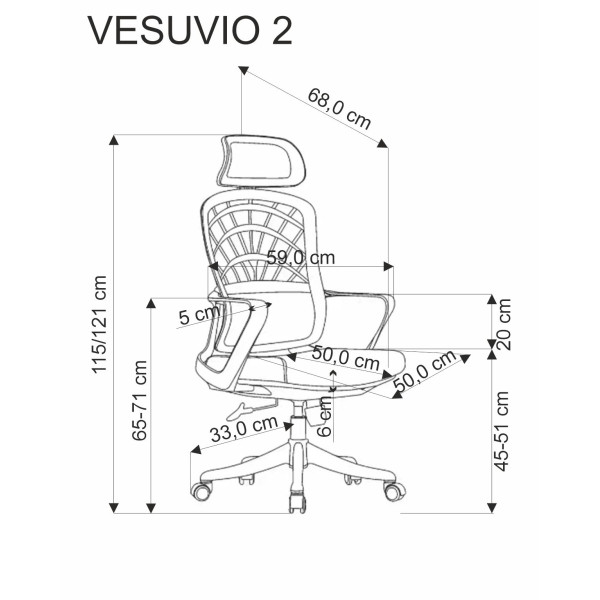 Vesuvio 2 Fotel Gabinetowy Cynamonowy / Biały Halmar