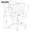 Talon Fotel Gabinetowy Popielaty Halmar