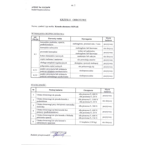 Sonar Fotel Gabinetowy Czarny Halmar