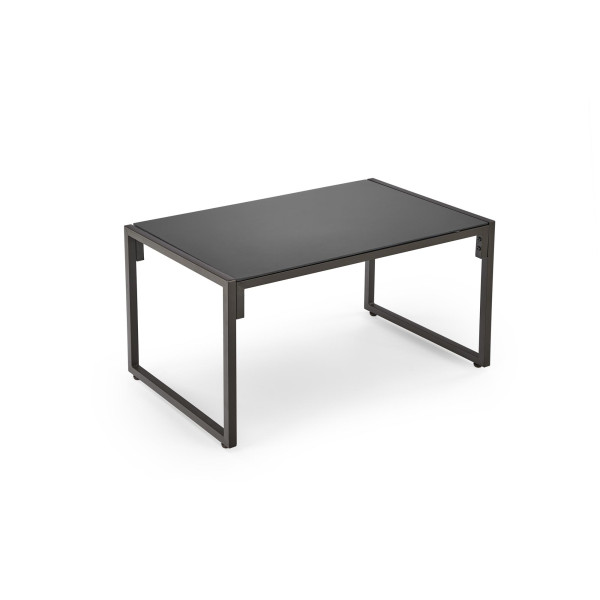 Shark Zestaw Ogrodowy ( Sofa + Fotel 2X + Ława ), Ciemny Brąz / Cappuccino Halmar