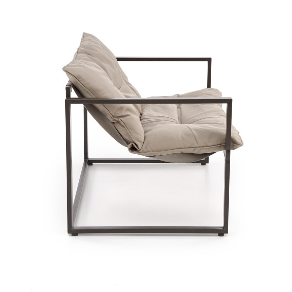 Shark Zestaw Ogrodowy ( Sofa + Fotel 2X + Ława ), Ciemny Brąz / Cappuccino Halmar
