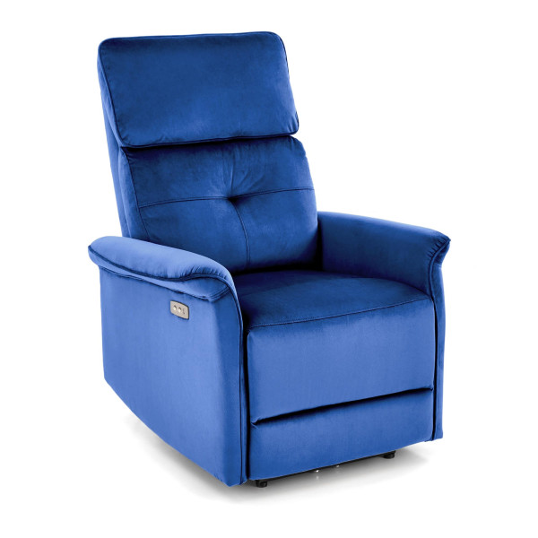 Semir Fotel Z Funkcja Elektrycznego Rozkładania / Gniazdo Usb, Granatowy Halmar