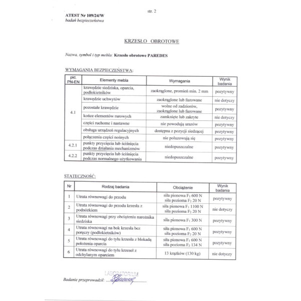 Paredes Fotel Gabinetowy Czarny ) Halmar
