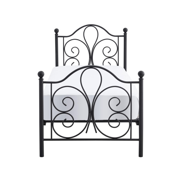 Panama 90 Cm Łóżko Metalowe Czarny