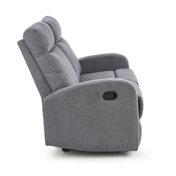 Oslo 2S, Sofa 2S Ciemny Popiel Halmar