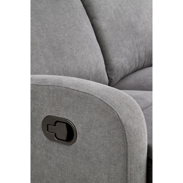 Oslo 2S, Sofa 2S Ciemny Popiel Halmar
