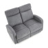 Oslo 2S, Sofa 2S Ciemny Popiel Halmar