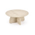 Nugat Ława Z Pufami Ława: Trawertyn, Pufa: Jasny Popiel Halmar
