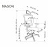 Mason Fotel Gabinetowy Czarny Halmar