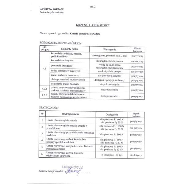 Mason Fotel Gabinetowy Czarny Halmar