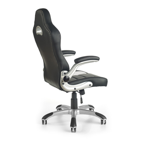 Lotus Fotel Gabinetowy Czarno-Popielaty Halmar