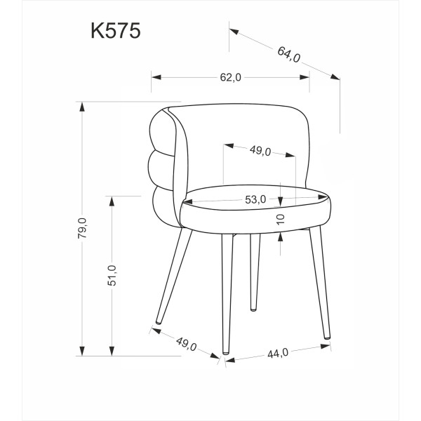 K575 Krzesło Oliwkowy Halmar