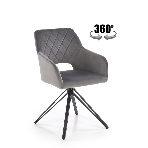 K535 Krzesło Popielaty Halmar