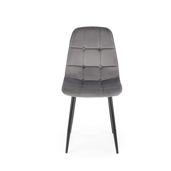 K417 Krzesło Popielaty Velvet Halmar