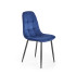 K417 Krzesło Granatowy Velvet Halmar
