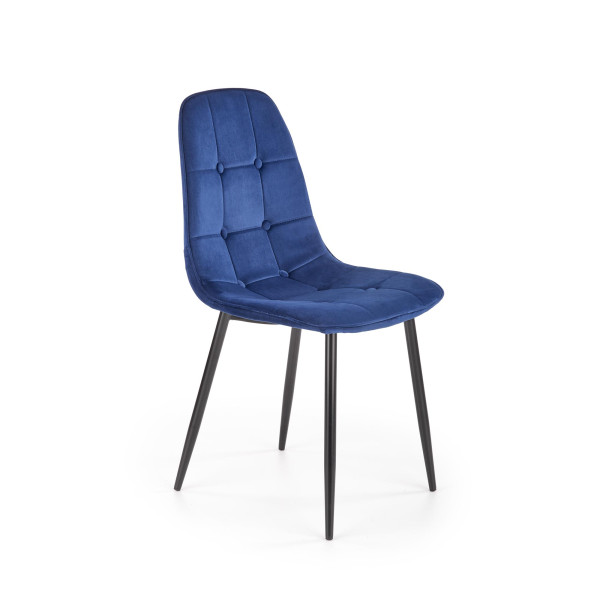 K417 Krzesło Granatowy Velvet Halmar