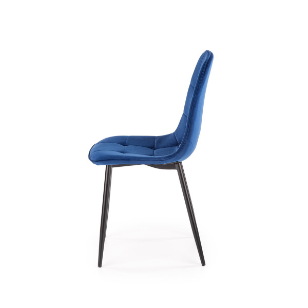 K417 Krzesło Granatowy Velvet Halmar
